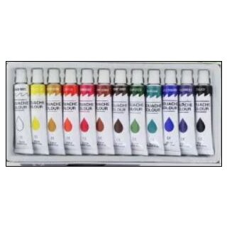 Temperafarben / Gouache 12er Set 12 x 12 ml ( 17521 )...