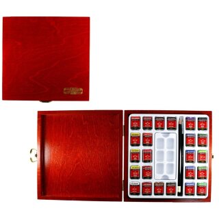 Aquarellfarben Mondeluz 24er Set im Holzkoffer