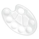 Mischpalette Kunststoff oval mit 10 Mischmulden VE 20