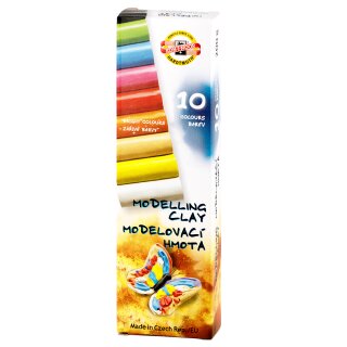 Modelliermasse 10er Pack versch. Farben 200g Schachtel...