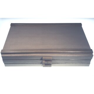 Holzkasten Utensilienkoffer 3 Etagen ca. 40 x 24,3 x 7,9 cm