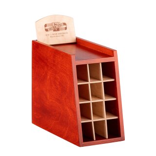 Aufsteller Holz 12 Fächer hochkant für Künstlerstifte VE4