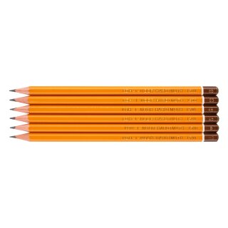 Graphitstifte  -  Set / Gradation B , 2B , 4B , 6B , 8B und HB -  im 6 er Set