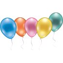Luftballons " Perlmut " Helium geeignet , im 8er Pack