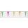 Schultüten 12 cm rund, Neon -uni  im  6er Pack, soriert in verschiedenen Farben