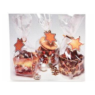 Weihnachten Faltschachteln- Set  , 6 x 6 x 5 cm , 3 Motive -  im 3er Pack