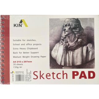 Sketchblock A4 Querformat mit Doppelspiralbindung 150 g...