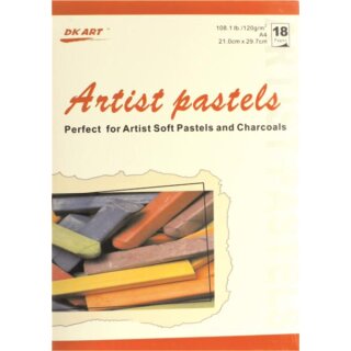 Pastellmalerei- Softpastell Block A4 120 g 18 Blatt VE1