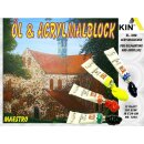 Öl & Acryl- Malblock " KIN  DE "   24...
