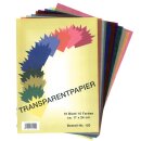 Transparentpapier farbig sortiert 10 Blatt 17 x 24 cm VE25