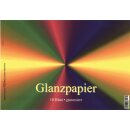 Buntpapier- Glanzpapier gummiert   ca. 25,0 x 17,5 cm  10...