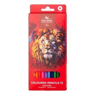 Buntstifte Schul- Farbstifte "LION Red" - 12er Pack