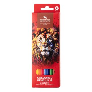 Buntstifte Schul- Farbstifte "LION Red" - 18er Pack