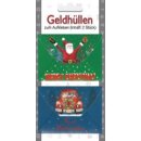 Weihnachten "Geldhüllen" kleine Briefumschläge im 2er Pack zum Aufkleben, sortiert im Polybeutel