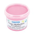 Finger- Malfarben  "Pastell- Farben" 4er Set  -  4 x 100 g / Becher -