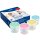 Finger- Malfarben  "Pastell- Farben" 4er Set  -  4 x 100 g / Becher -