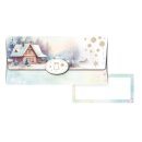 Weihnachten  Geschenkumschlag mit  Blankokarte, für Geldgeschenke , 4-fach sortiert