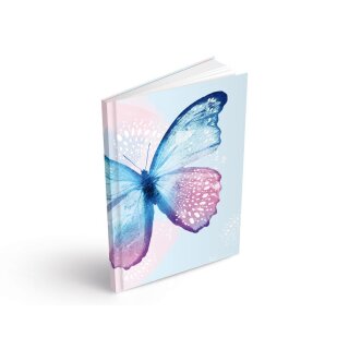 Kladde - Notizbuch MFP "Schmetterling" A6 blanco, fester Einband