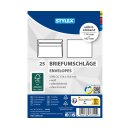 Briefumschläge  C6 selbstklebend  ohne Fenster , weiß -  25er Pack