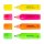 Textmarker - Keilspitze / Jumbo-  Highlighter ,  Strichstärke 1 - 5 mm, farbl. sortiert im 4er Pack