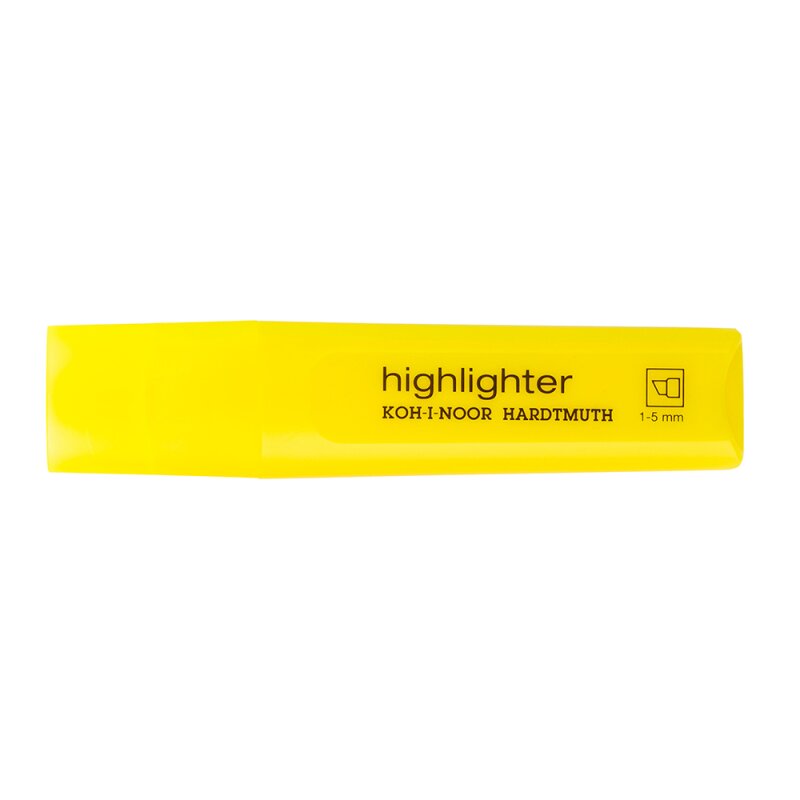 Textmarker - Keilspitze / Jumbo- Highlighter - Gelb , Strichstärke 1 Textmarker - Keilspitze / Jumbo- Highlighter - Gelb , Strichstärke 1