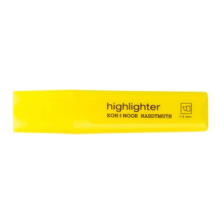 Textmarker - Keilspitze / Jumbo-  Highlighter - Gelb ,  Strichstärke 1 - 5 mm
