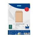 Versandtaschen C5 nassklebend ohne Fenster , braun - 10er Pack