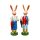 Ostern Holz - Großer Osterhase 16 cm , 2-fach sortiert