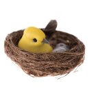 Ostern  Deko-Nest  Vogelnest , gelber Vogel mit Eiern ,...