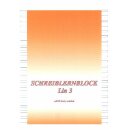 Schreiblernblock  A4 Lineatur 3 ,  mit Kopfbogen - 30 Blatt