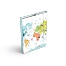 Heftbox - Heftmappe "Maps-Weltkarte" im Format A4