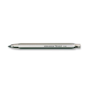 Druckbleistift  Metall- Minenhalter "Versatil" 5,6 x 120 mm Mine - SILBER- inklusive  Minenspitzer > 1015KK <