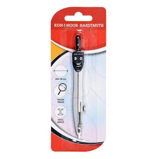 Zirkel Metall- Grundschulzirkel " KOH-I-NOOR"  farblich sortiert, im Blister