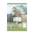 Schulheft  A4 - 16 Blatt  Lineatur Nr. 7 / kariert 7 x 7...