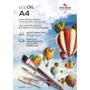 Öl- Malblock  A4  Block - 10 Blatt weiß  ,...