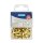 Musterbeutelklammern Rundkopf Goldfarben - 19 mm, im 100er Pack