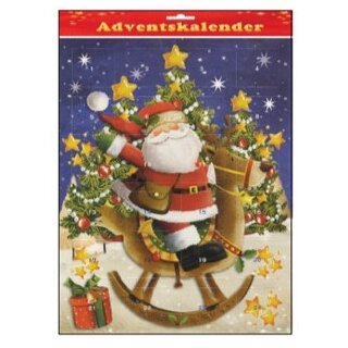Weihnachten "Adventskalender"  31 cm x 25 cm , 4-fach sortiert