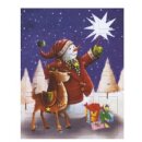 Weihnachten "Adventskalender"  31 cm x 25 cm , 4-fach sortiert