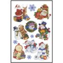 Weihnachten  Sticker  " Papier- Sticker " 3...