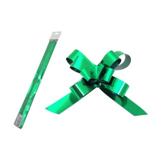 Ziehschleife Metallic- Zugschleife Ø 10 cm - Grün