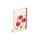 Notizbuch unliniert "Wolfsmohn" fester Einband mit Gummiband , 18 x 13 cm