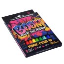 Fasermaler "BOOM" mit einer 2 mm Spitze, 10er Set im Papp- Etui