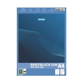 Schreibblock - Briefblock DIN A4, liniert - 50 Blatt