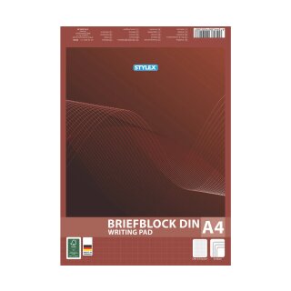Schreibblock - Briefblock DIN A4, kariert - 50 Blatt