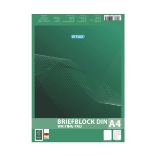 Schreibblock - Briefblock DIN A4, blanko - 50 Blatt