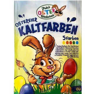Ostern  Ostereierfarben - KALTFARBEN - 5 Farben