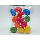 Ostern  Ostereier / Kunststoff  - marmoriert, unifarbend...