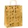 Weihnachten  Geschenktüte  Kraftpapier - Golddruck 32 cm x 26 cm x 13,5 cm - A4 , sortiert