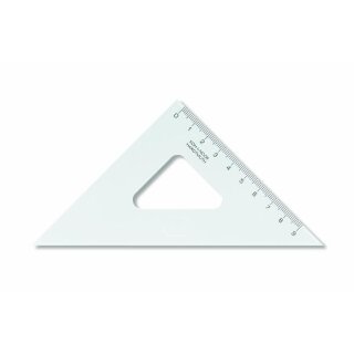 Dreieck - Plast 45° - klein / 9 cm Lineal - Transparent...