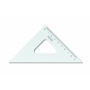 Dreieck - Plast 45° - klein / 9 cm Lineal - Transparent